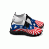 Psychedelic Stars & Stripes - Black Soles