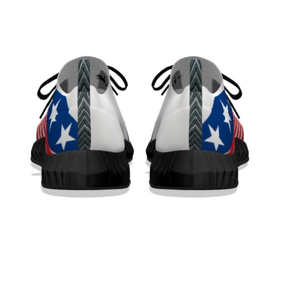 Psychedelic Stars & Stripes - Black Soles